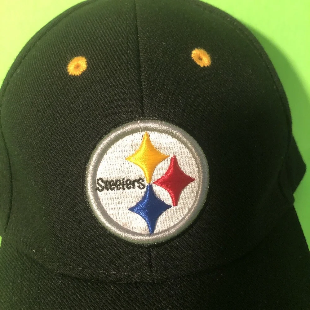 NFL Team Apparel Youth Pittsburg Steelers Adjustable Baseball Cap/Hat NEW W/TAGS